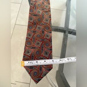 Bill Blass Red and Blue Paisley Tie
